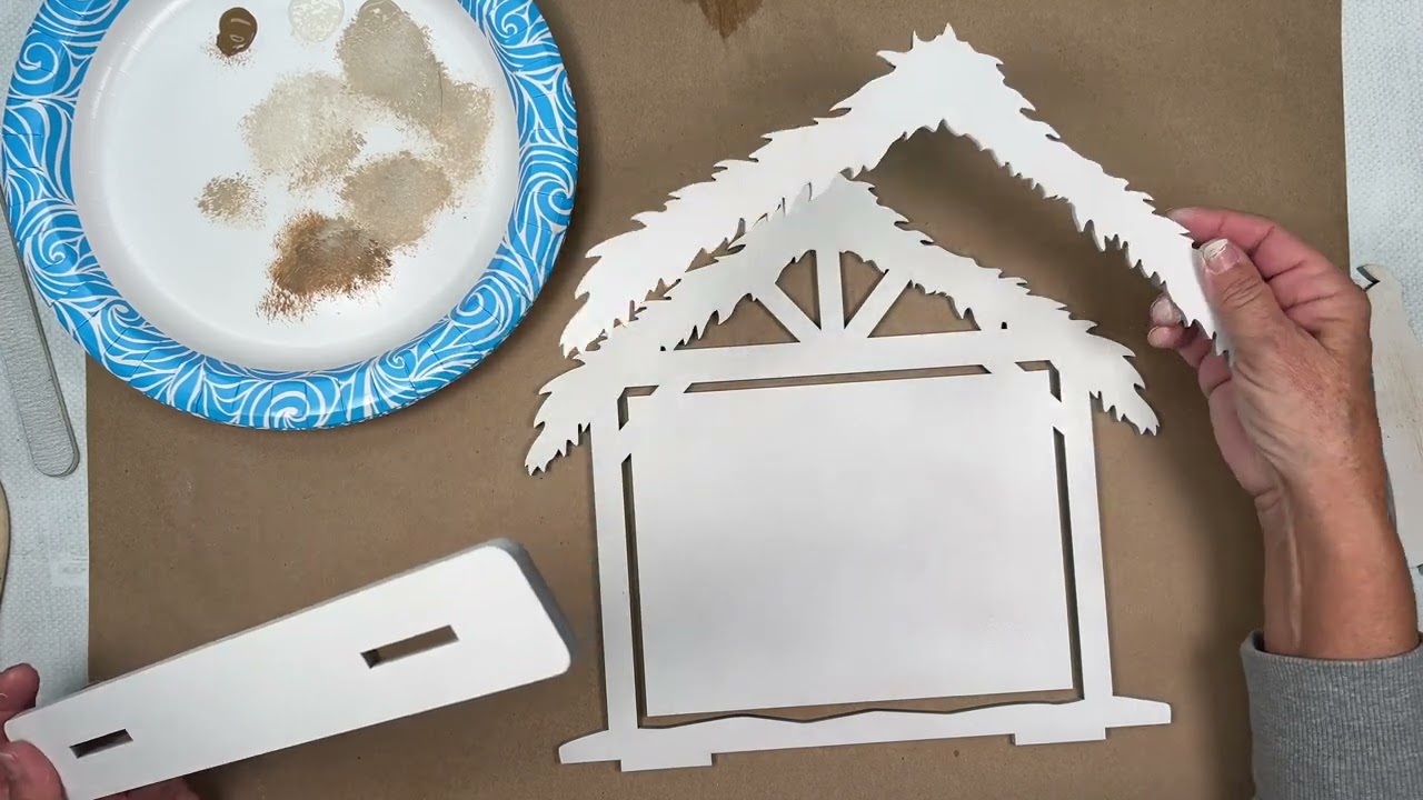 Distressed Wood Nativity Tutorial