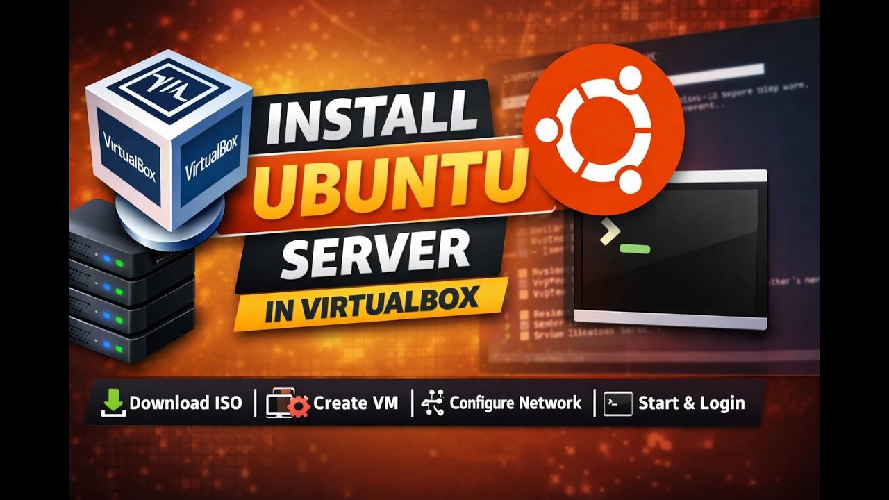 📌 របៀបដំឡើង Ubuntu Server នៅក្នុង VirtualBox | Step-by-Step Tutorial (Khmer)