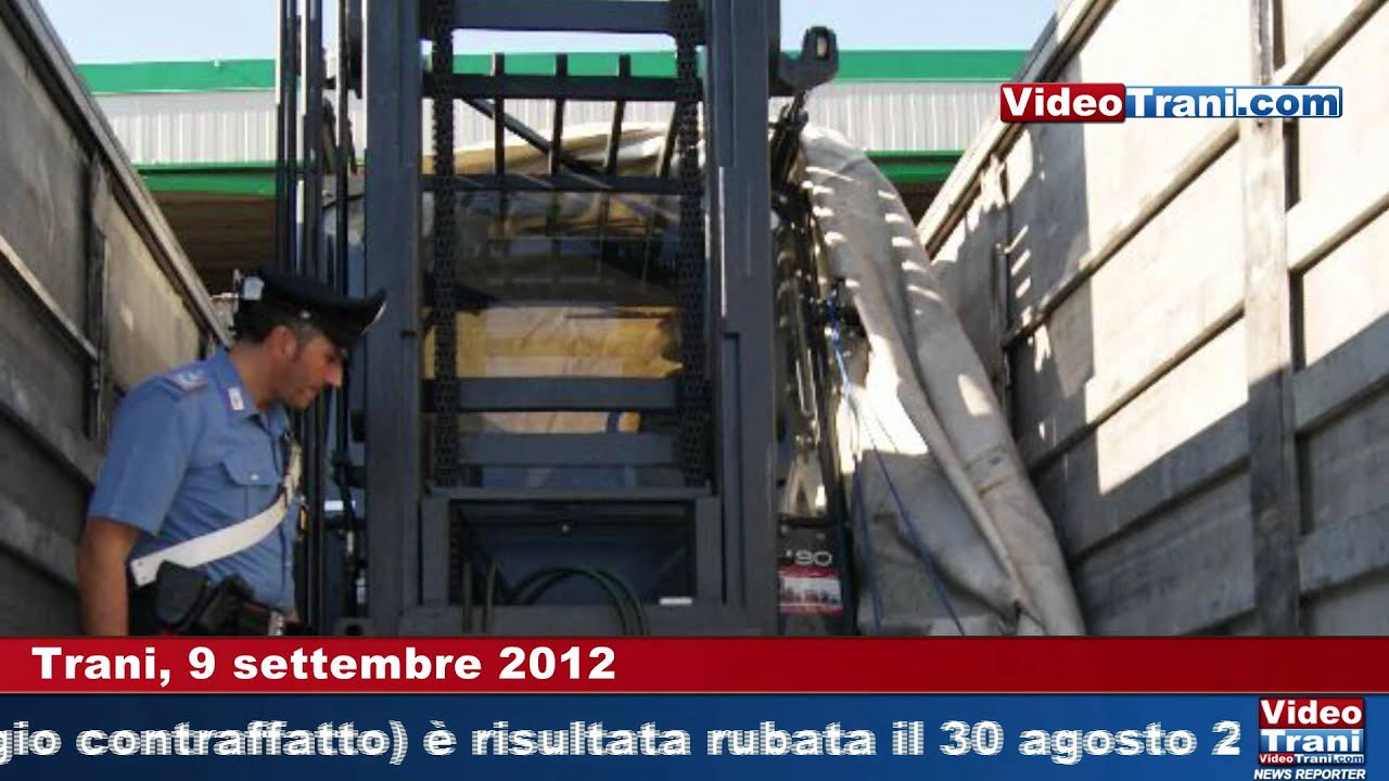 Trani: ricettava macchina operatrice - arrestato dai Carabinieri