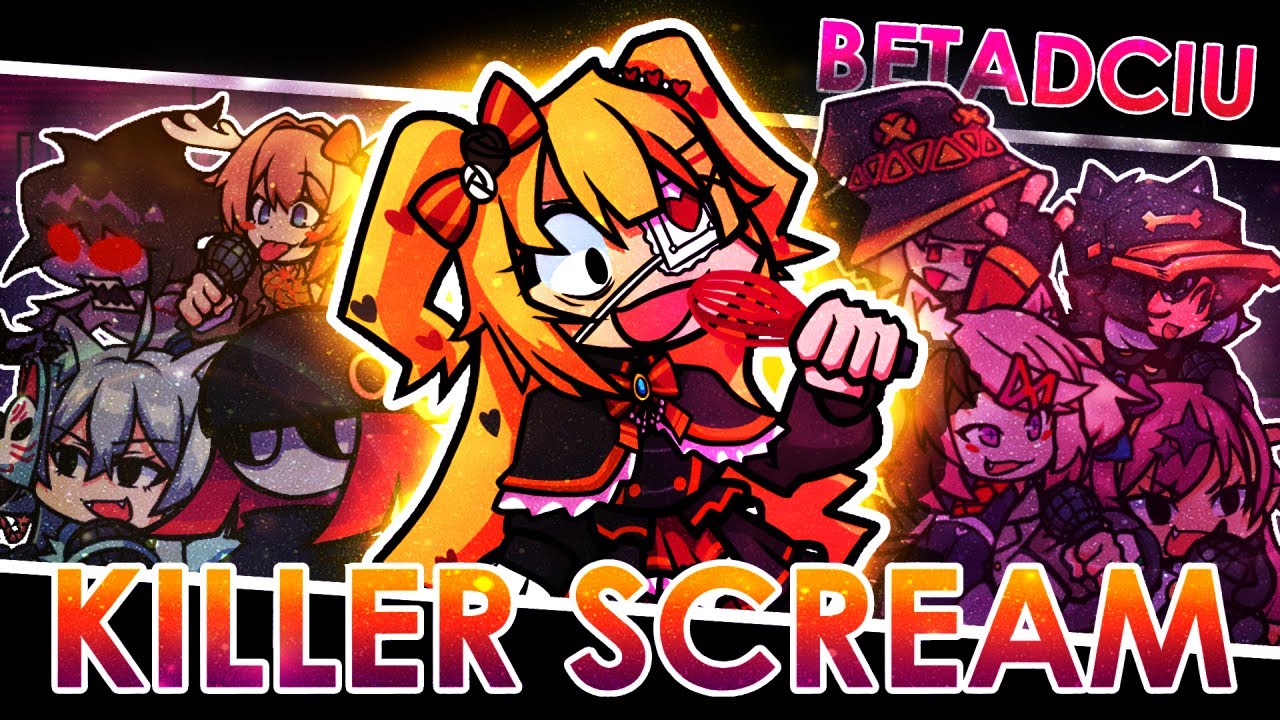 🎵FNF BETADCIU: Killer Scream But Every Turn A Different Character Is Used🎵 (Hololive Funkin' Mod)
