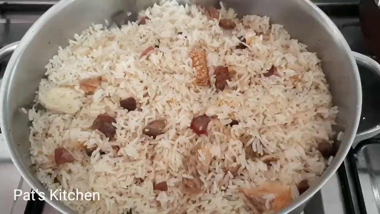 How to prepare Ghanaian authentic oil rice # anguamoo