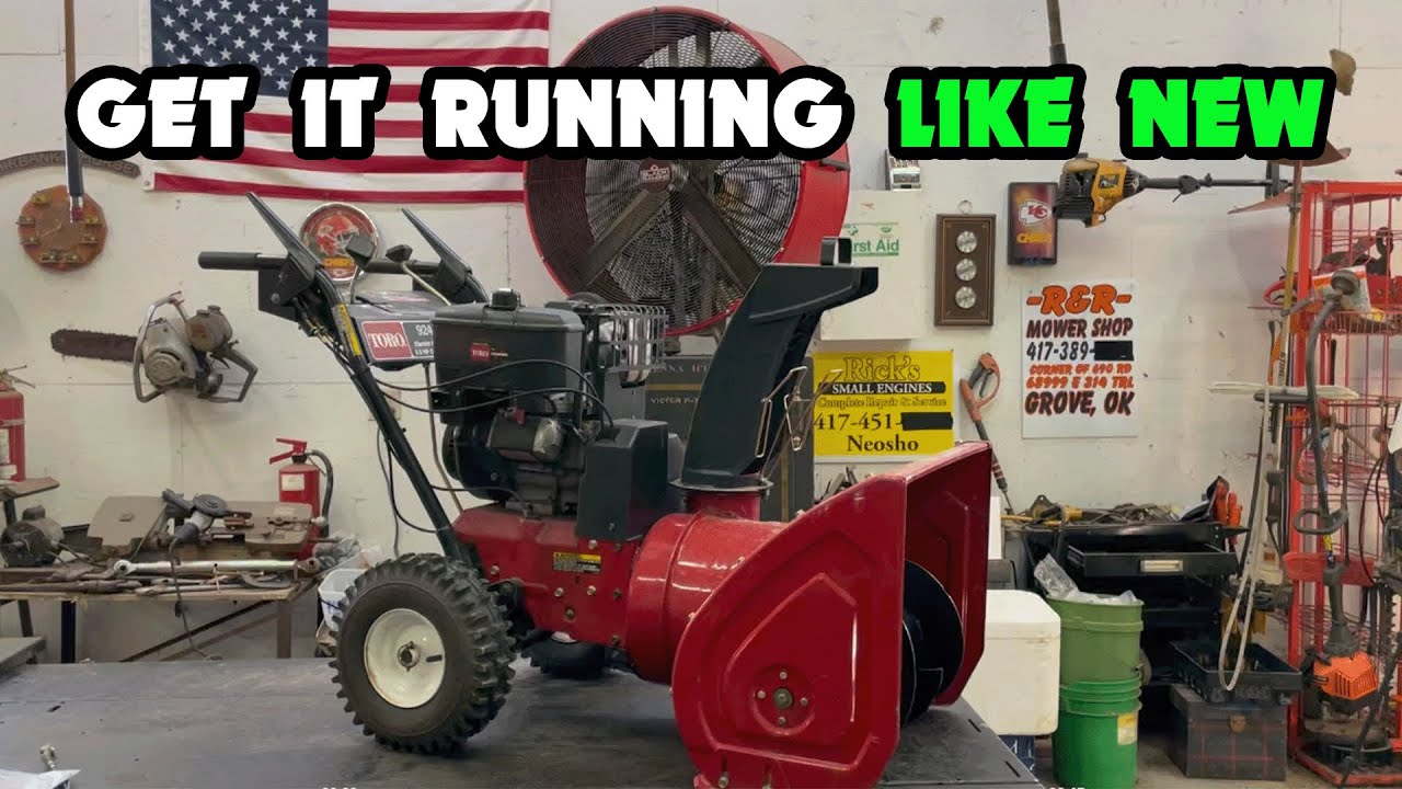 Toro 924 Power Shift Snow Blower Tune Up