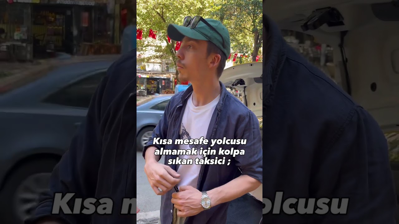 Kısa mesafe triplerine giren taksiciler 😂 