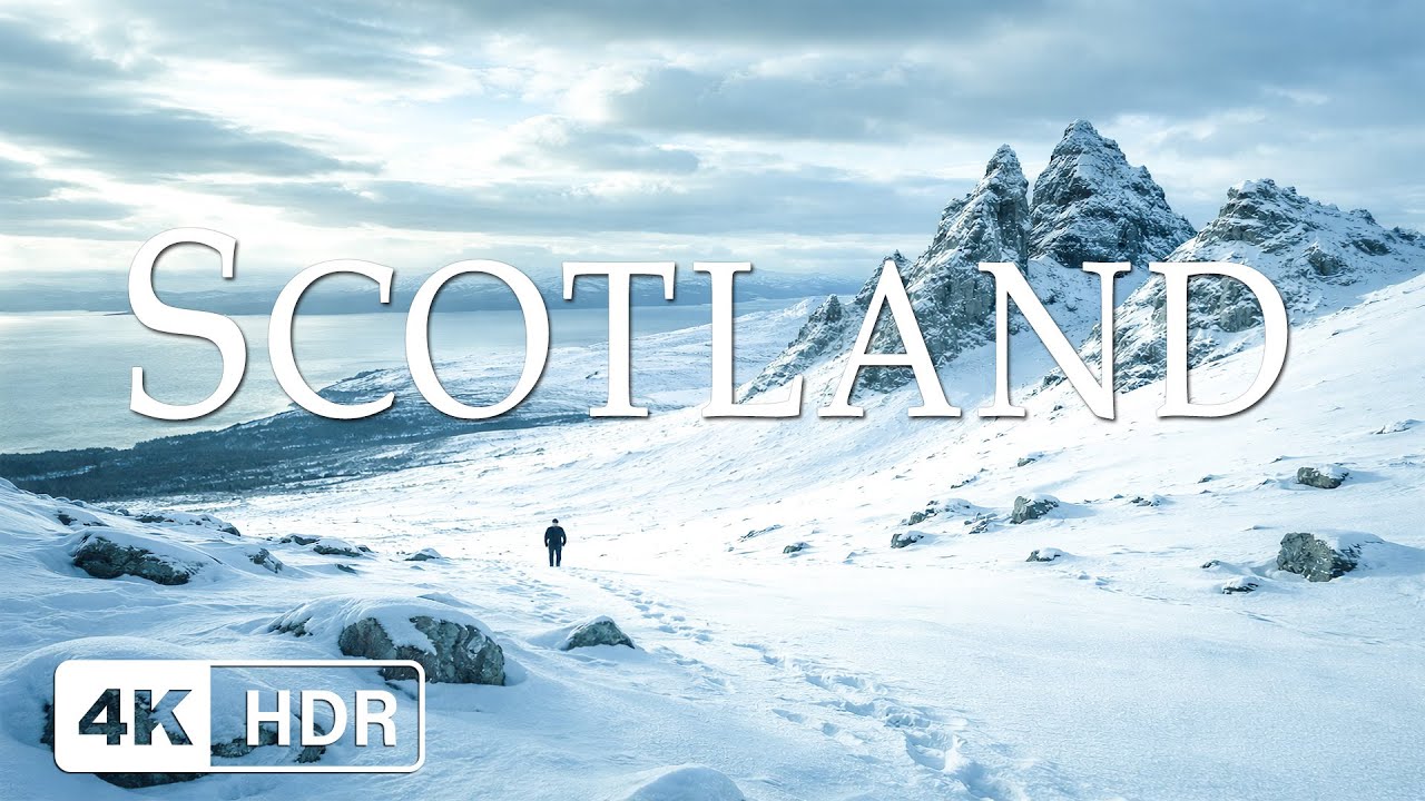 Winter in Scotland 4K ❄️ Majestic Highlands, Serene Nature & Calming Piano Music
