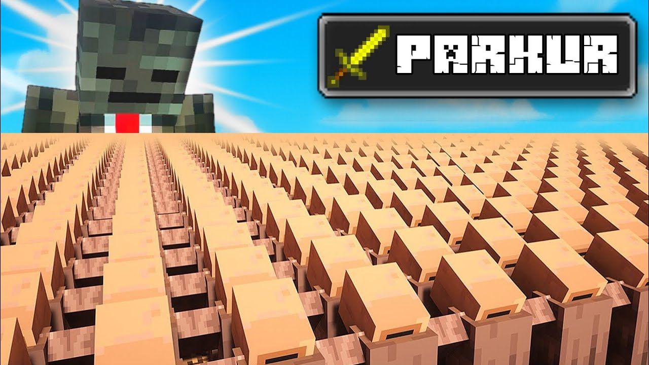 GROX QISHLOQQILAR O'RTASIDA PARKUR MUSOBAQASI O'TQAZDI MINECRAFT UZBEK DUBLAJ