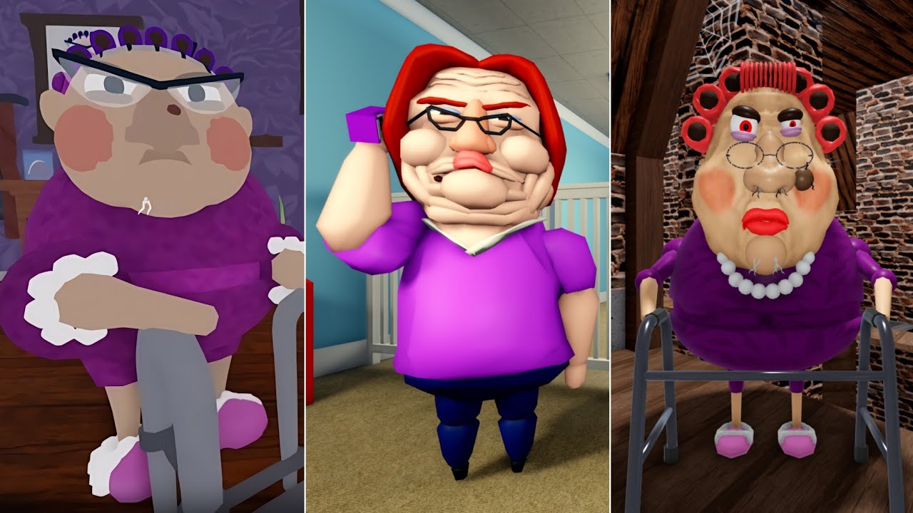 ESCAPE GRANDMA'S HOUSE, ESCAPE EVIL GRANDMA, BETTY'S NURSERY ROBLOX OBBY