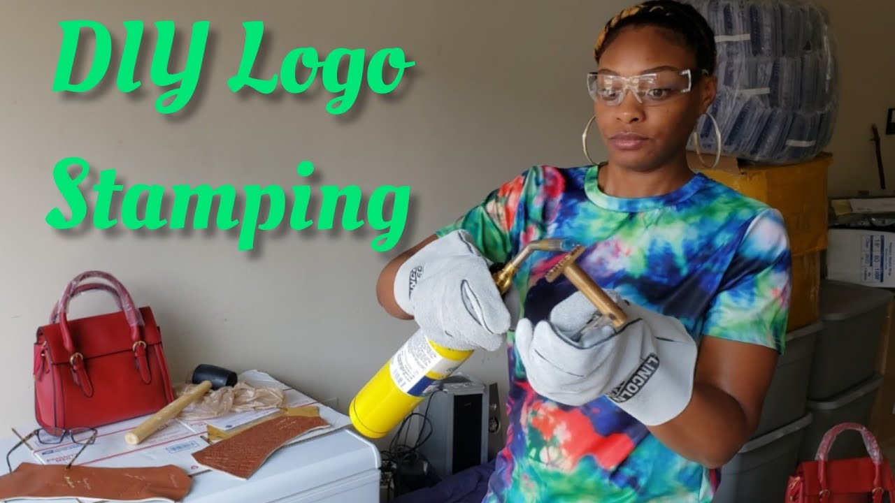 How to stamp your logo on artificial leather. DIY