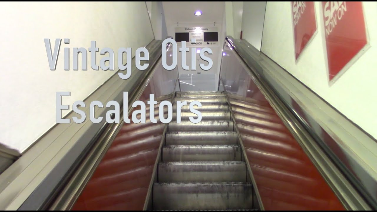 Amazing Vintage Otis Escalators - Hudsons Bay, Downtown, Winnipeg, MB