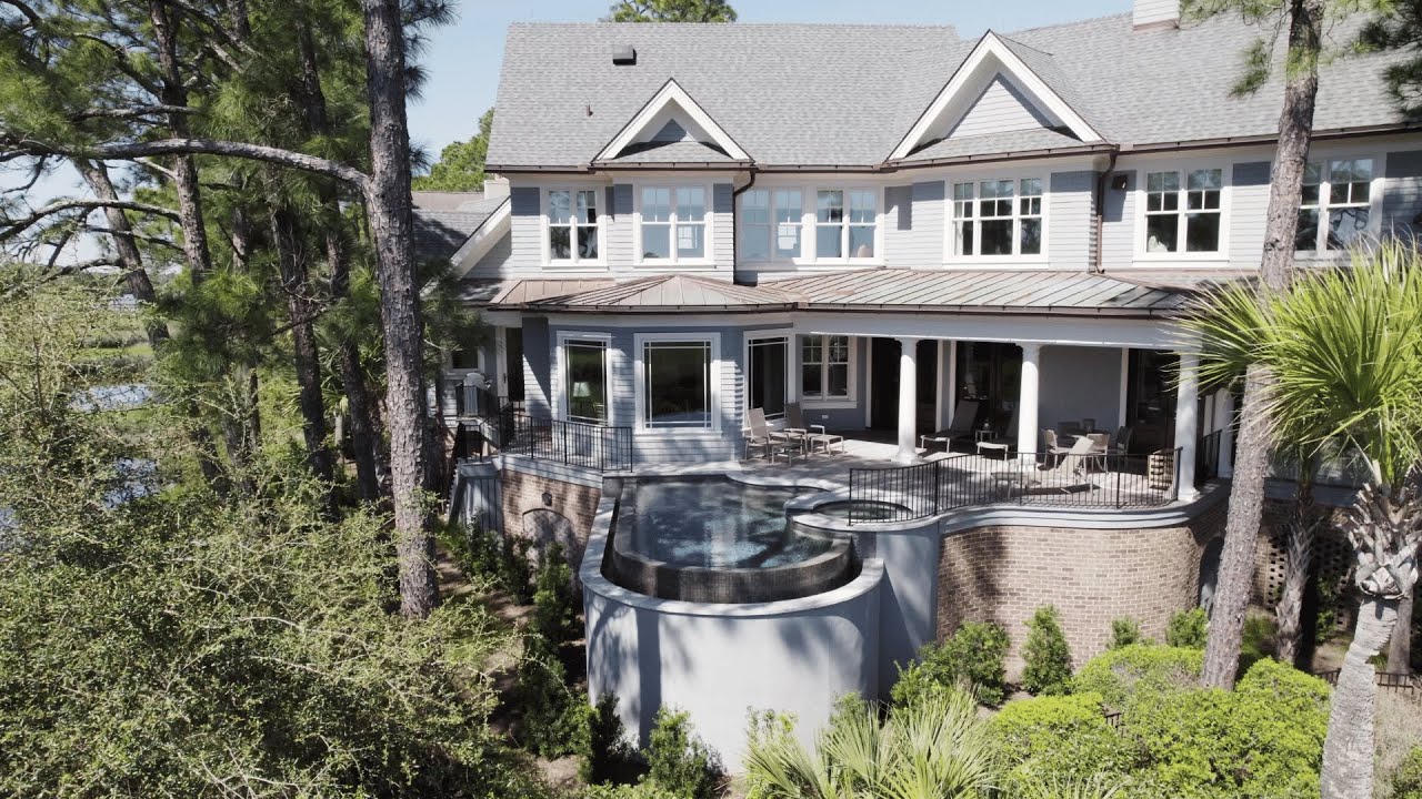 Tour this LUXURY Marsh View Mansion on Kiawah Island with a Pool!