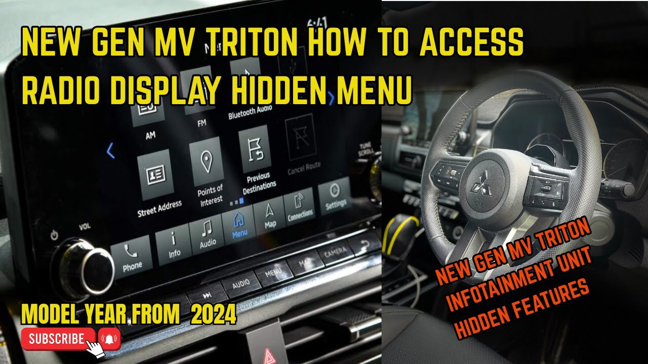 New Gen Triton Radio display hidden menu / How to access MV triton radio display features