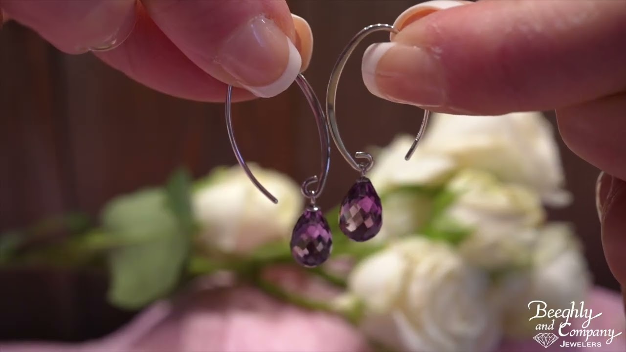 Sterling Silver Amethyst Earrings