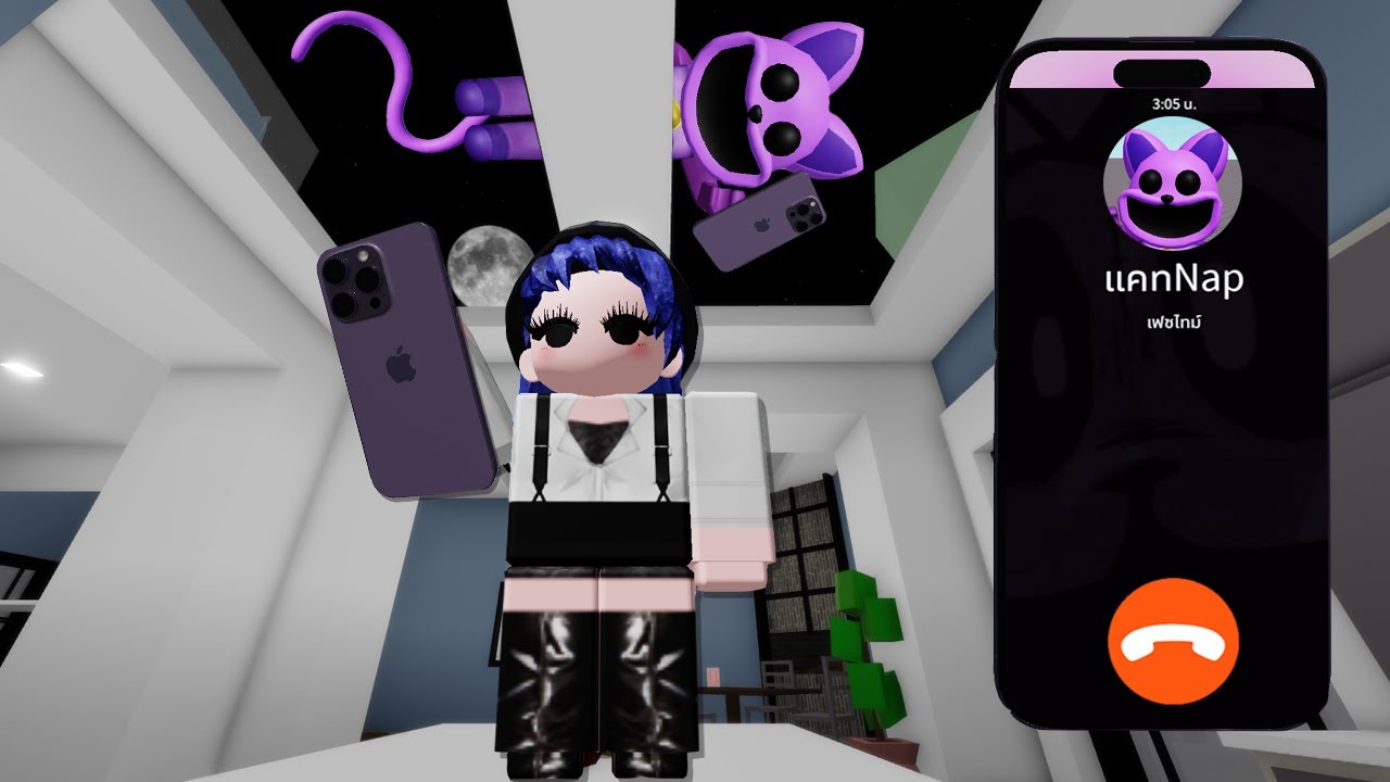 ห้ามโทรหาแมวตัวนี้..ตอนกลางคืน! | Roblox Don't Call Catnap at 3 AM