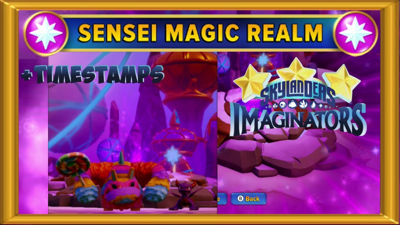 Skylanders Imaginators 100% Walkthrough | Sensei Magic Realm - 3 Stars | 2 Players #34