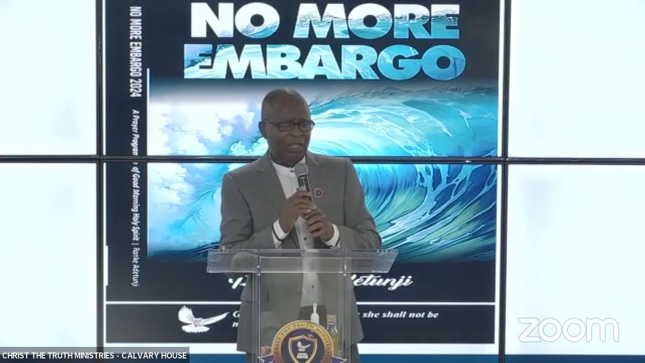 NO MORE EMBARGO PRAYER PROGRAM 2024: MORNING SESSION : THEME  