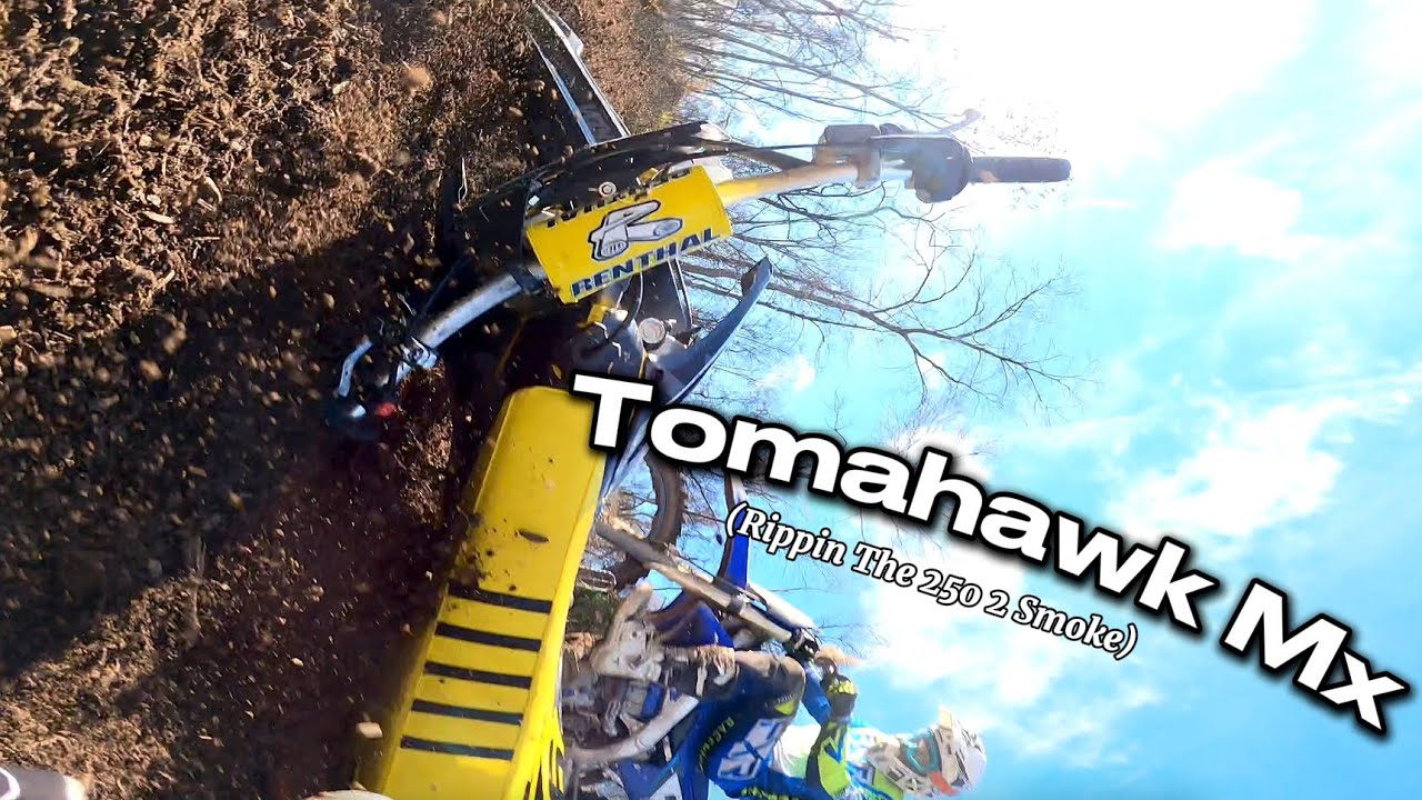 Taking down deep ruts at a new track(Rm250)