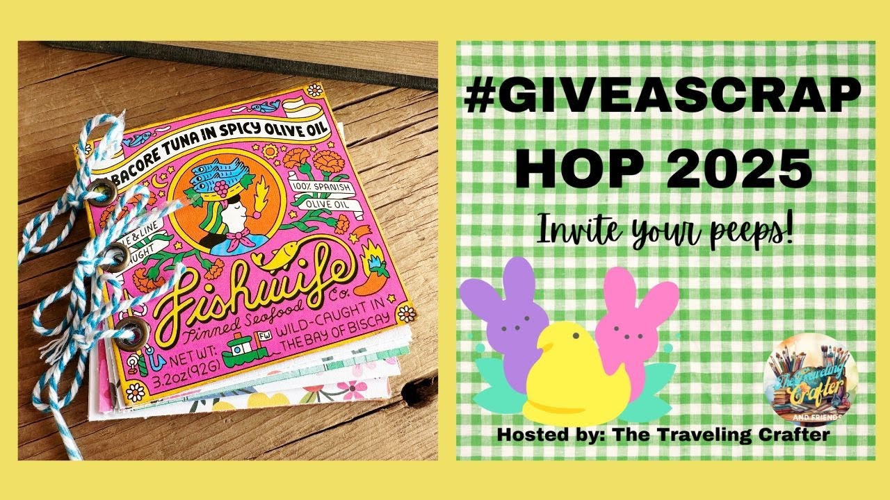 Scrappy Junk Journal Notebook Tutorial! #giveascrap Hop 2025 Hosted by @The Traveling Crafter