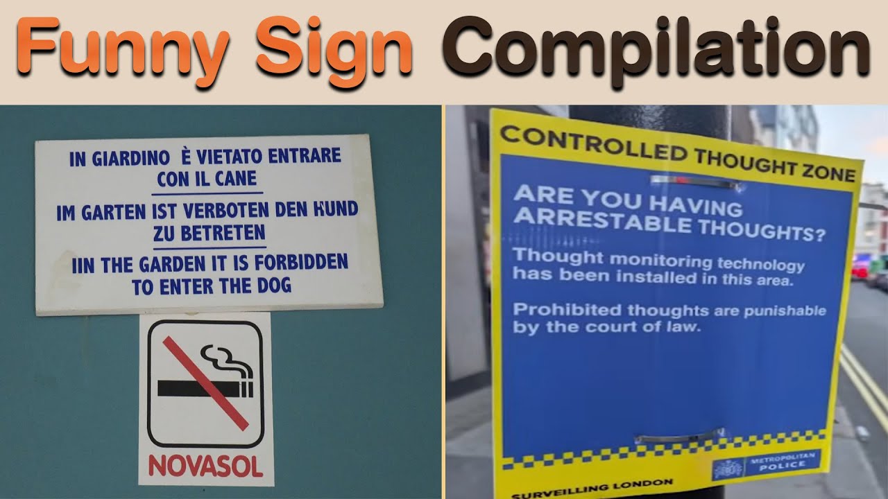 Funny Sign Compilation That Delivers Nonstop Laughs From Start to Finish || Sign Hub