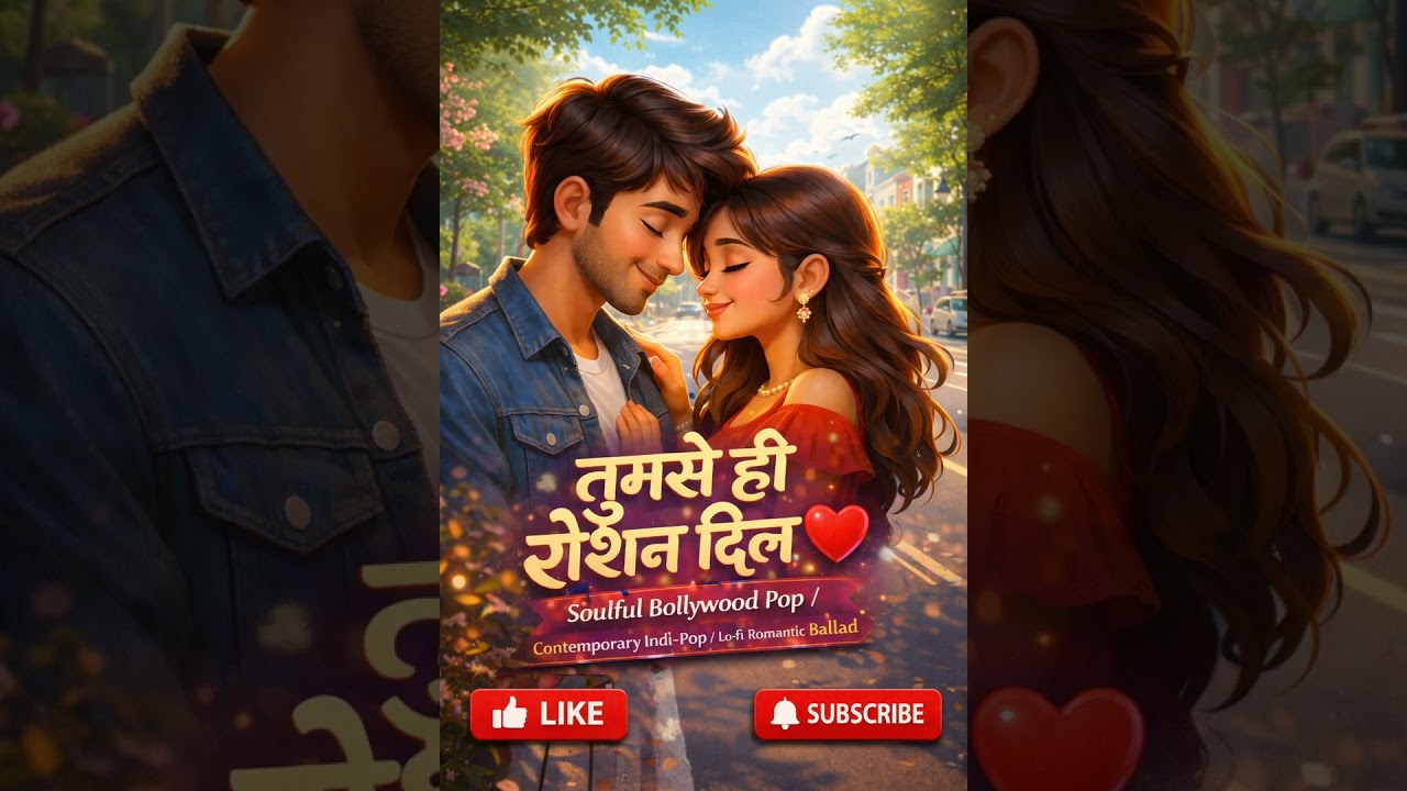 तुमसे ही रोशन दिल ❤️ | Soulful Romantic Song 2026 | Bollywood Inspired Love Melody | Lo-Fi Indi-Pop