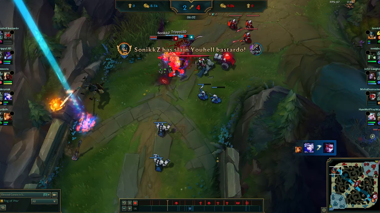 Perfectly played and ganked Olaf double kill by SonikkZ