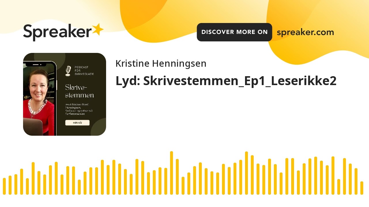 Lyd: Må man lese mye for å bli god til å skrive?