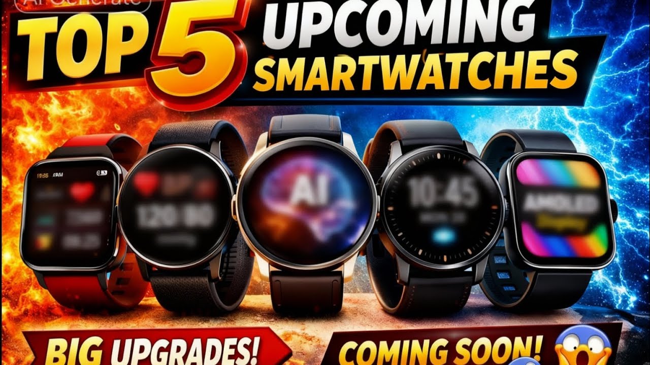 Upcoming smart watch in India 2025 ! Top 5 coming Smartwatch 2025 ! @TechBurner@TechnicalGuruji!