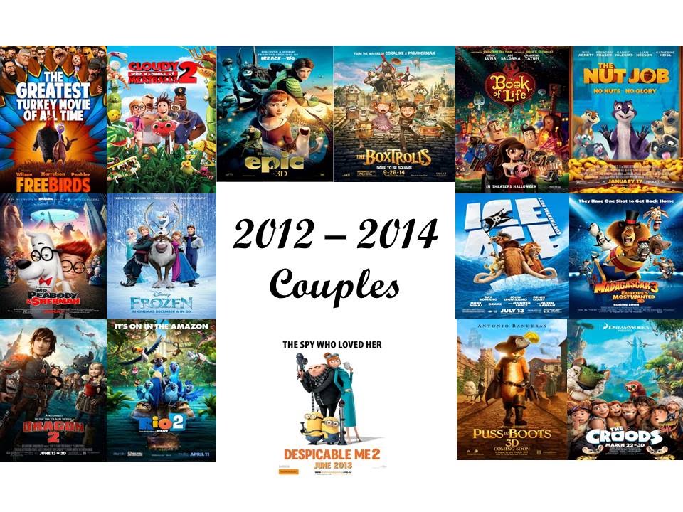 My Top 15 Favorite 2012 - 2014 Animation Couples