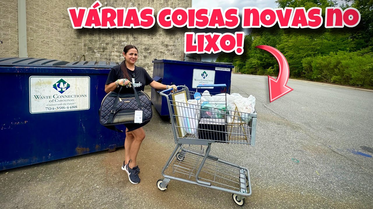 Várias coisas novas no lixo dos Estados Unidos!🇺🇸🇺🇸🇺🇸