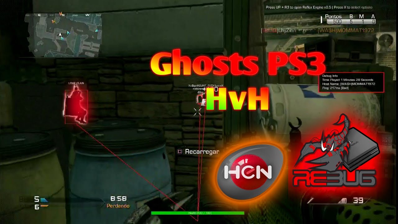 [PS3/GHOSTS/CFW] HvH Cod Ghosts 2021 Using Reflex Engine