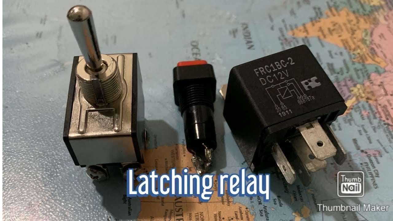 How to make a latching relay from a normal relay