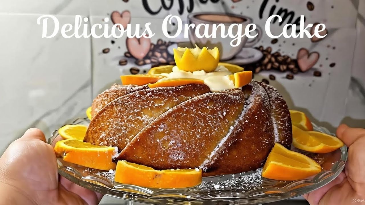 كيكة البرتقال الهشة والخفيفة i 10 minuter فقط! 😱 Superluftig Orange Cake – جربوها النتيجة خيالية ✨