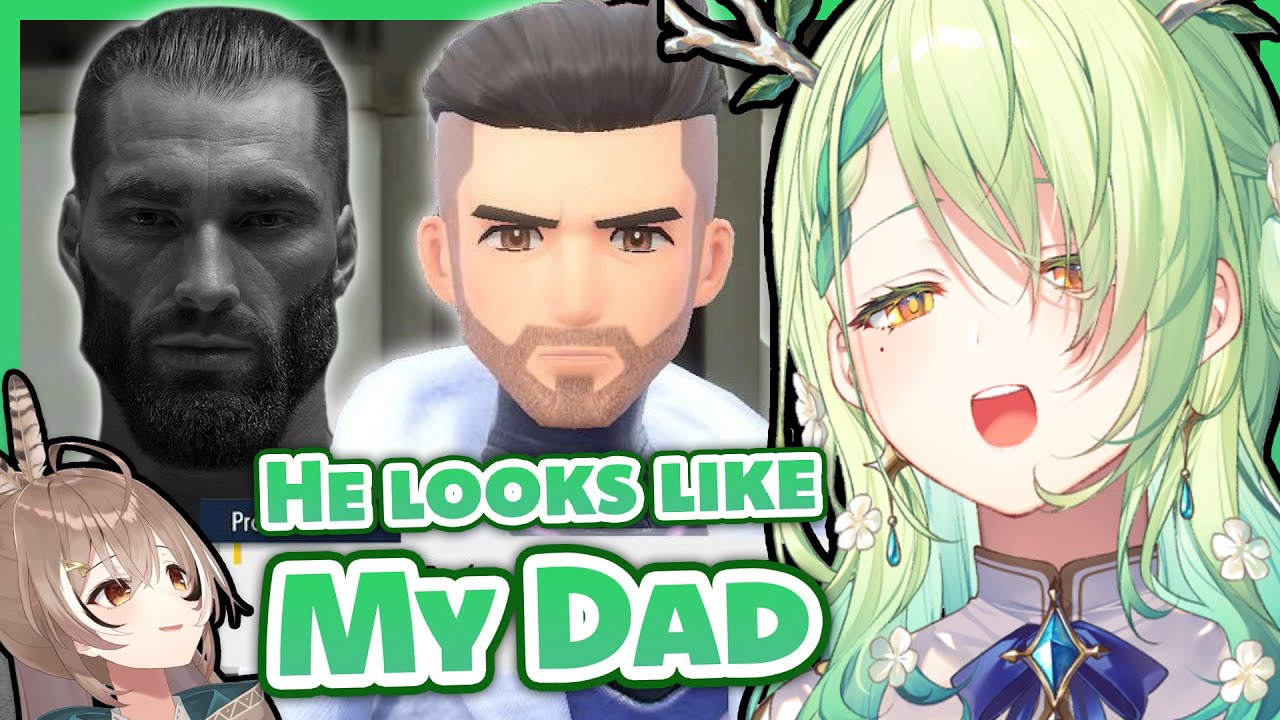 Fauna's dad looks like the gigachad professor from Pokemon Violet