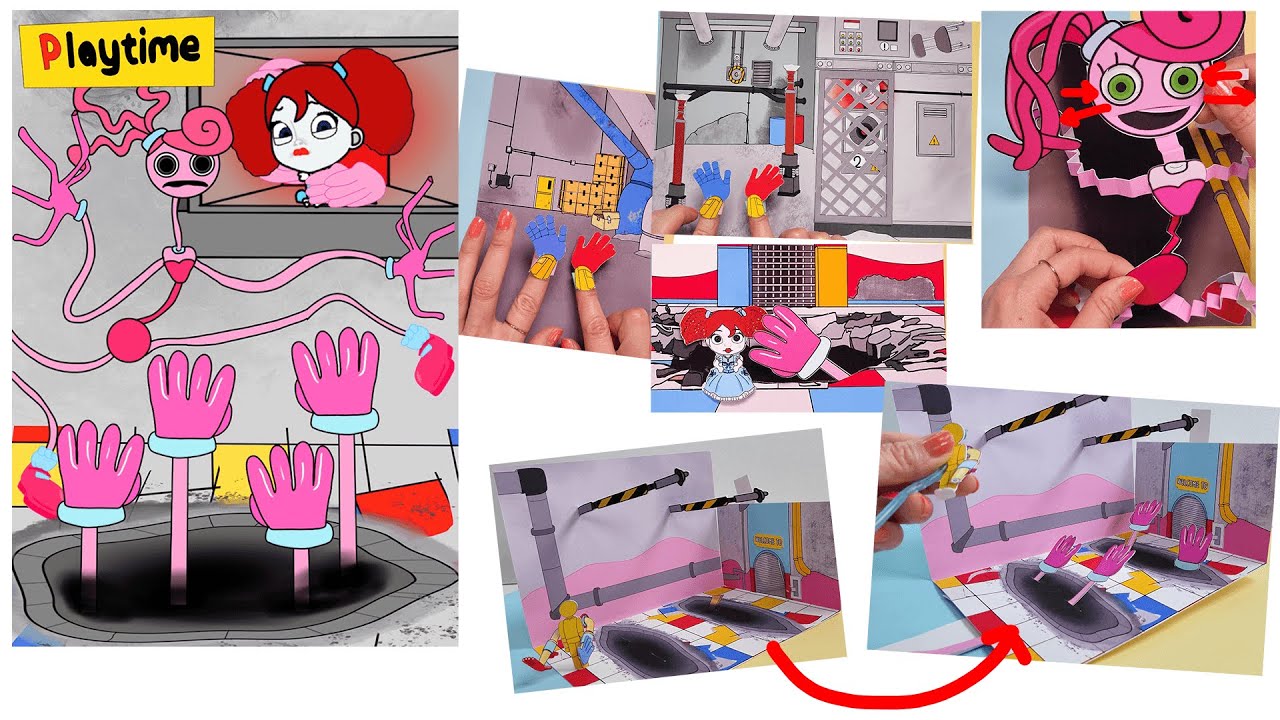 DIY♥ Спасение Поппи из истории «Мамочка Длинноногая» — Игровая книга «Poppy Poppy Playtime», глава 2