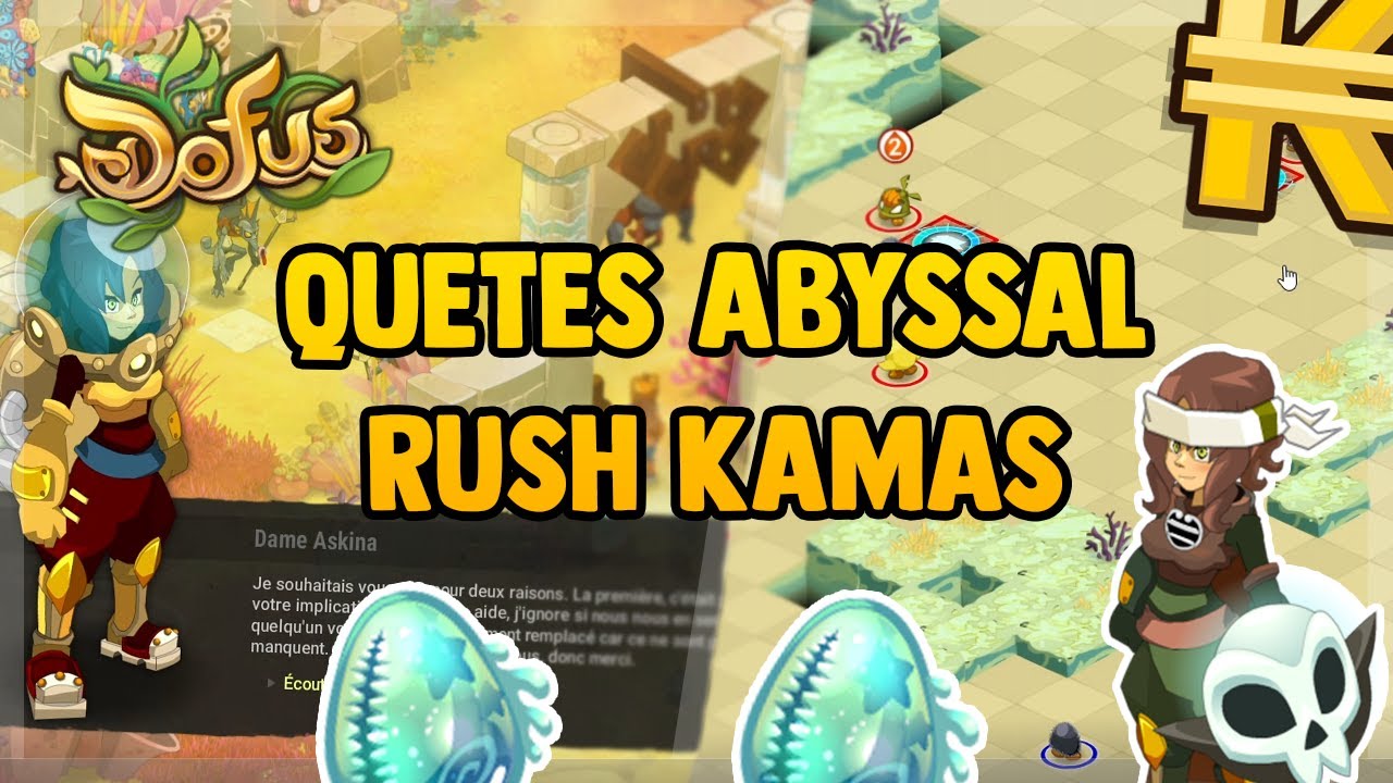 MONOCOMPTE - SUITE DU DOFUS ABYSSAL - ON FINI LA ZONE DANTINEA - RUSH TO 20 M !