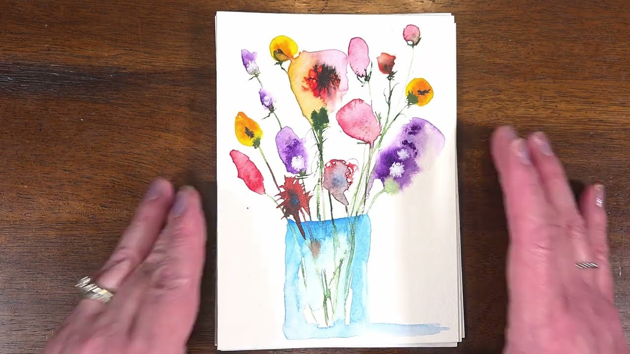 Relaxing Watercolor Flowers