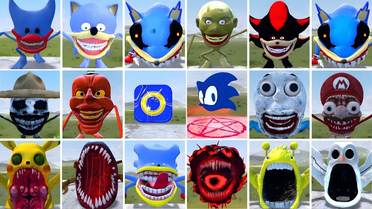 WHO IS THE STRONGEST FROM ALL SHIN SONIC TAPES VS ITALIAN AI BRAINROT MEMES TAPES in Garry's Mod