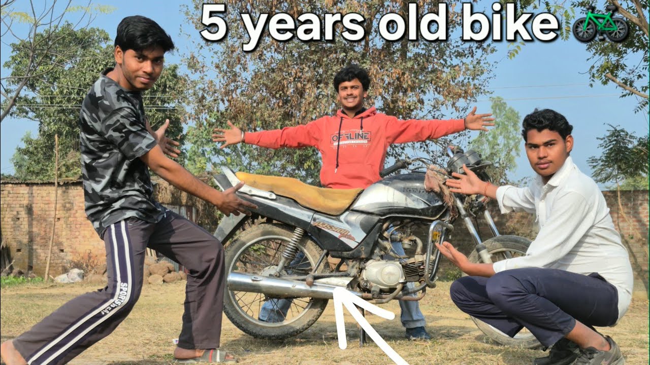 The 5-year-old bike was repaired || 5 साल पुरानी बाइक को सही किया 🏍️ #experiment #hack @CrazyXYZ 