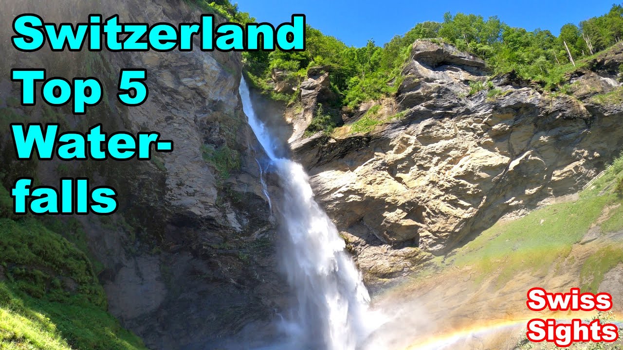 Top 5 Waterfalls Switzerland 4K Video