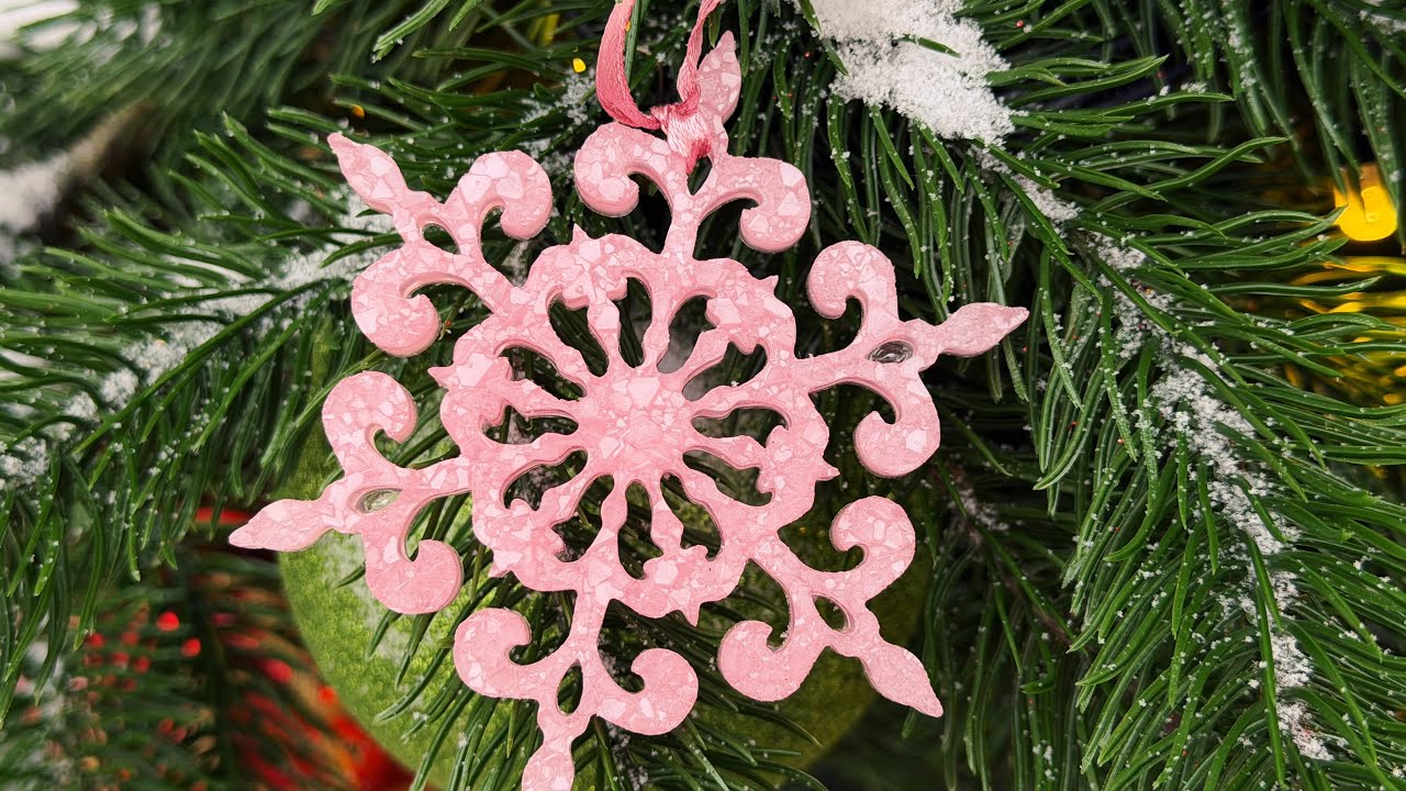 Новогодние игрушки из эпоксидной смолы в стиле АСМР (ASMR and epoxy resin, Christmas) 🎄🎄🎄