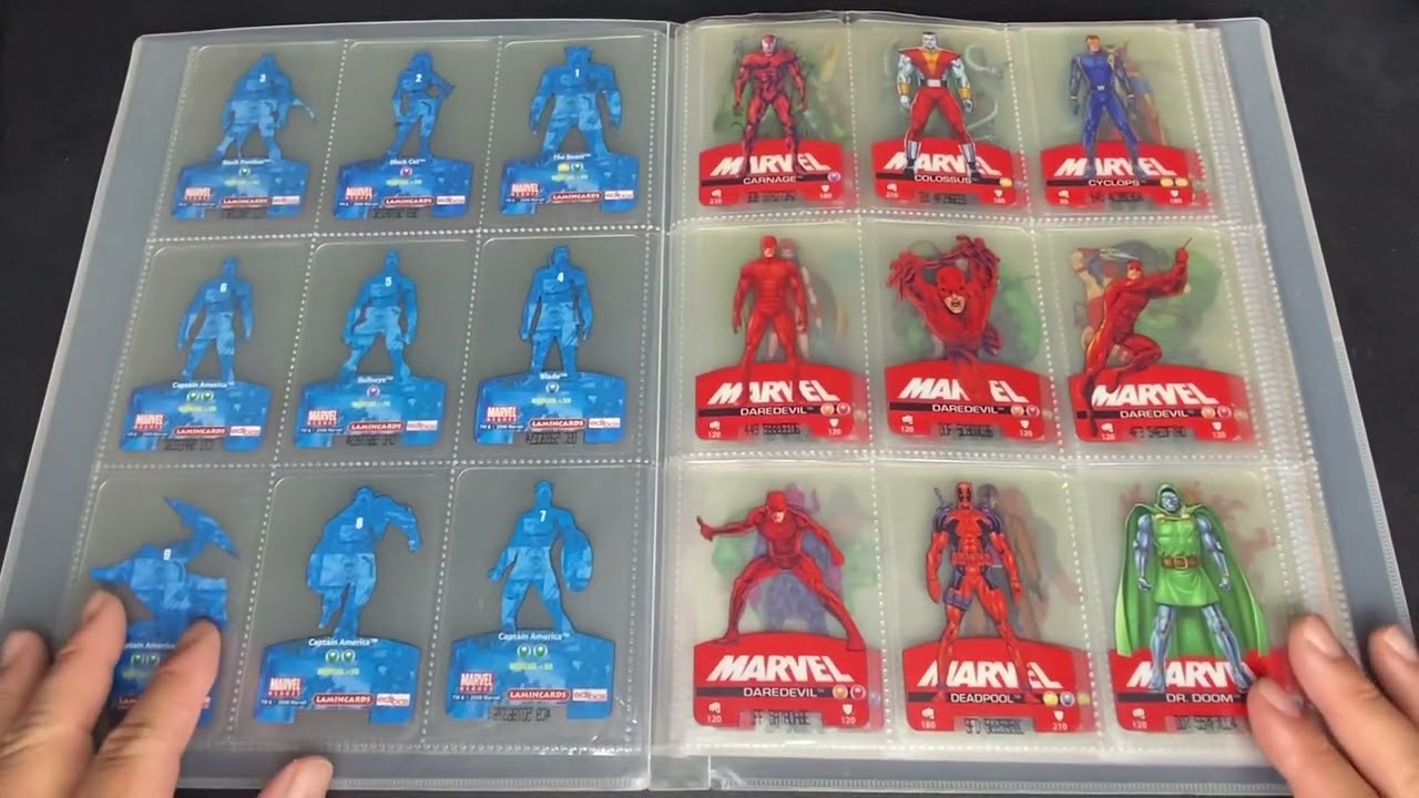 2008 Marvel Heroes Lamincards by Edibas Set Checklist and review