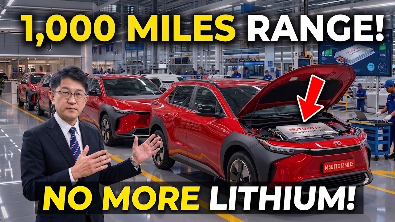 CEO OF Toyota&rsquo;s EXPOSES A New EV Solid-State Battery with 1000-Mile Range and 5-Minute Charge!