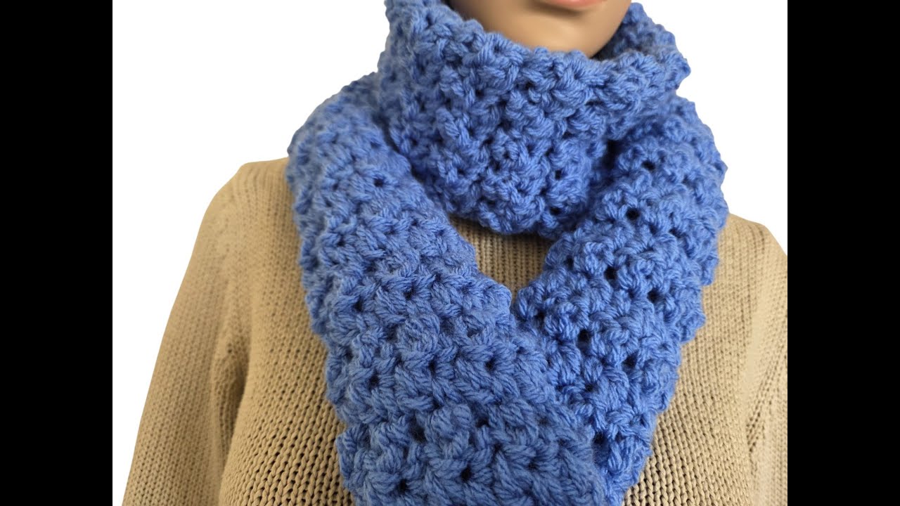 Écharpe chunky au crochet fait main | Handmade chunky crochet scarf