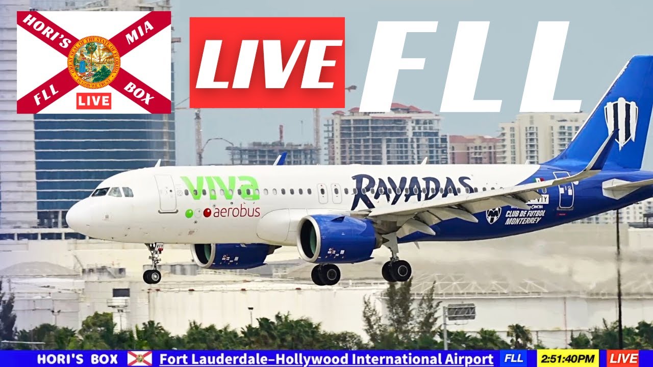 🔴 LIVE | Plane Spotting at Fort Lauderdale-Hollywood International Airport (FLL)
