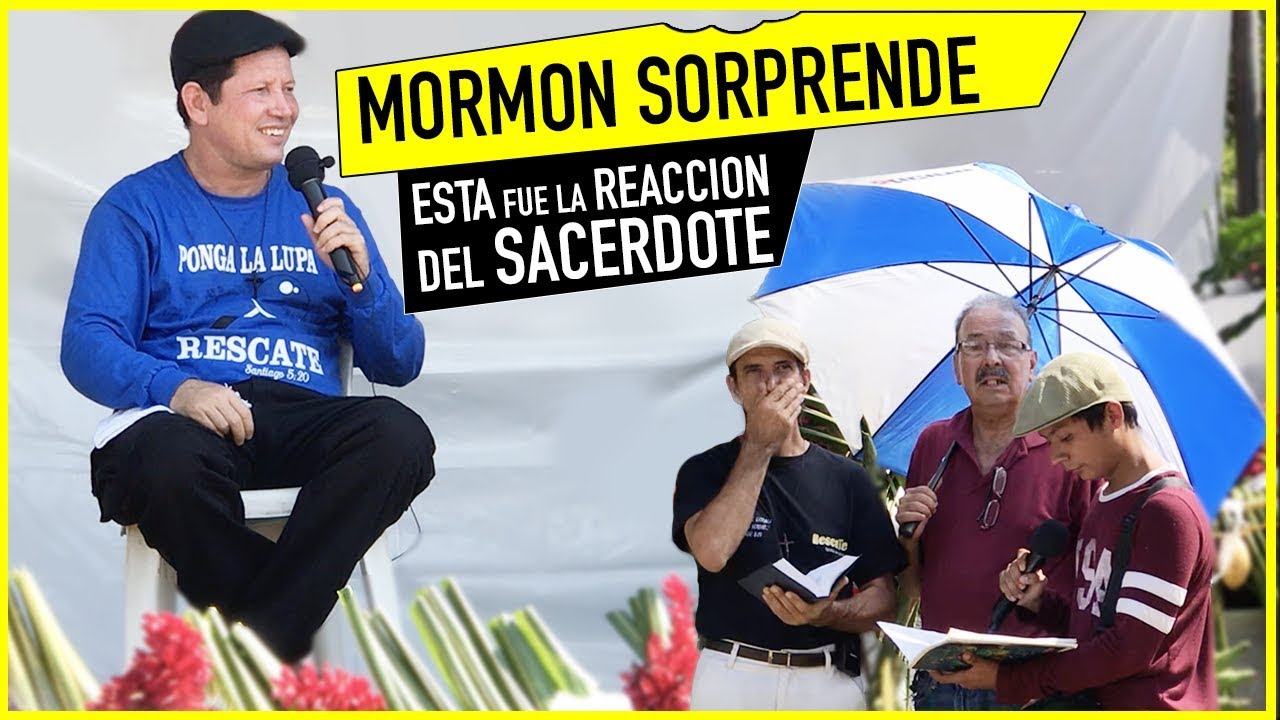 MORMON SORPRENDE A SACERDOTE con 6 preguntas mire su REACCION