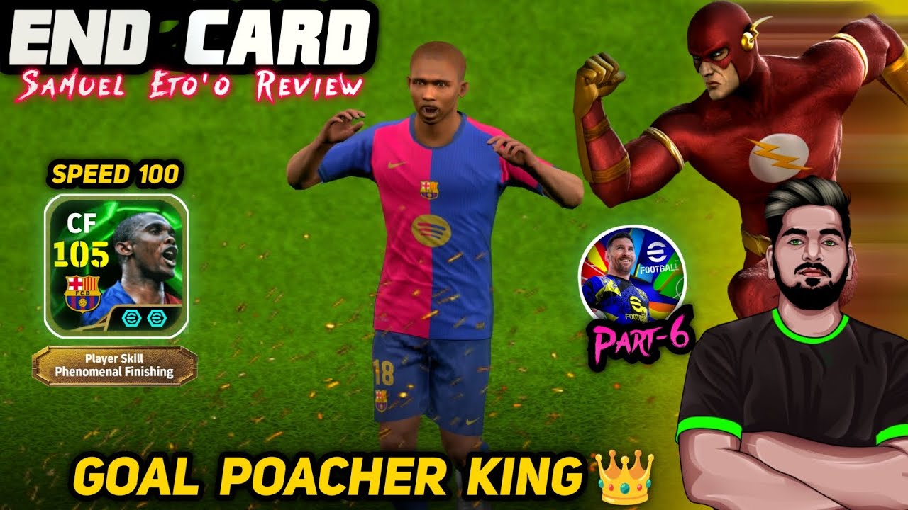 105 Double Booster Epic S. ETO'O REVIEW EFootball 25| The End Card🔥| Best CF In The Game?|Speed 100⚡