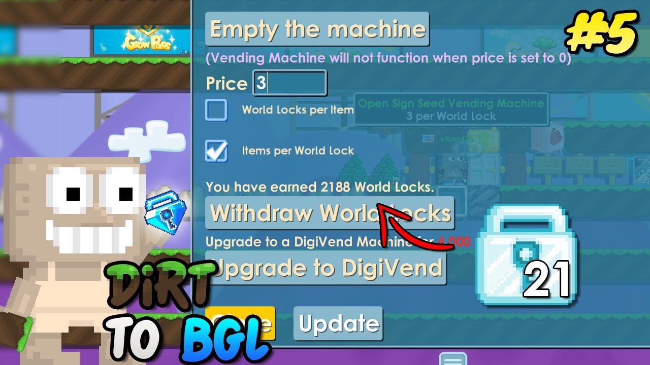 INSANE PROFIT FROM OPEN SIGN!! [PART 2] | Dirt to BGL #5 | Growtopia
