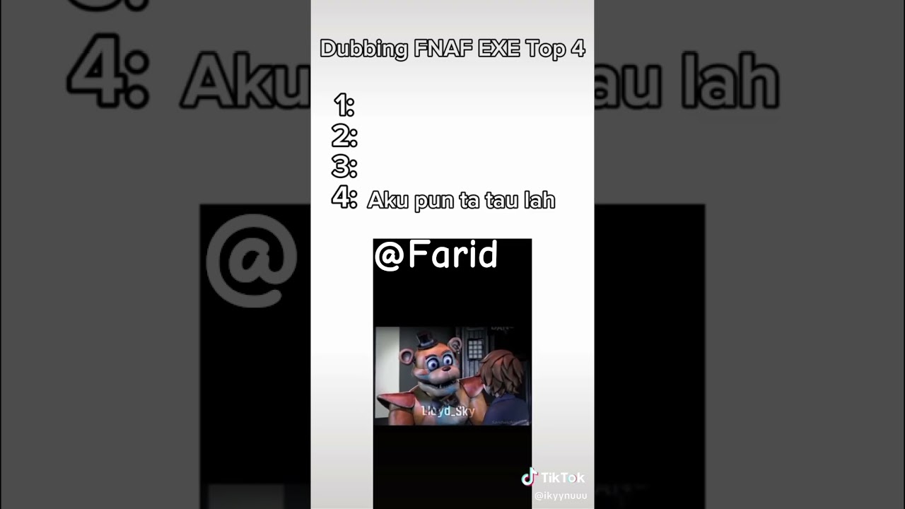 bagian 2 ] top 4 FNAF exe. dubb indo 