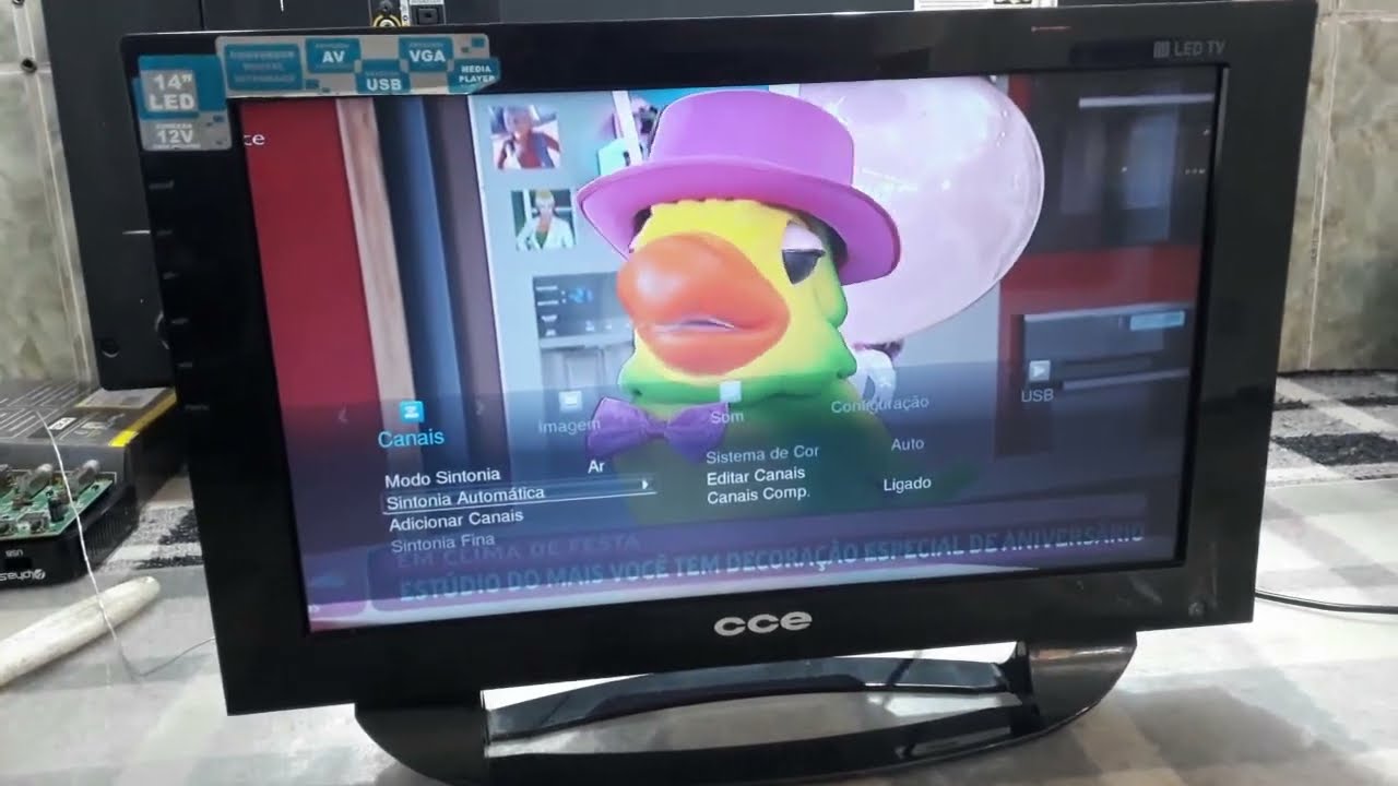 PARTE 02 VÍDEO TV CCE L144 DEFEITO MENSAGEM POR FAVOR AGUARDE E DESLIGA (( ELETRÔNICA ISRAEL )).