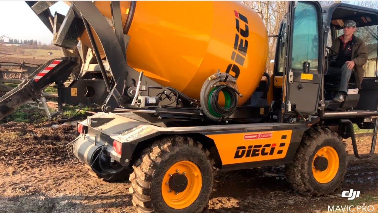 Самохідний бетонозмішувач DIECI L4700 запуск в роботу в Чернівецькій області