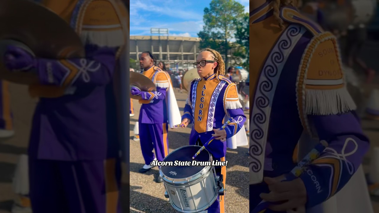 Alcorn State Drum Line 🔥 #Alcornstateband #AlcornDrumline #percussion #drumline