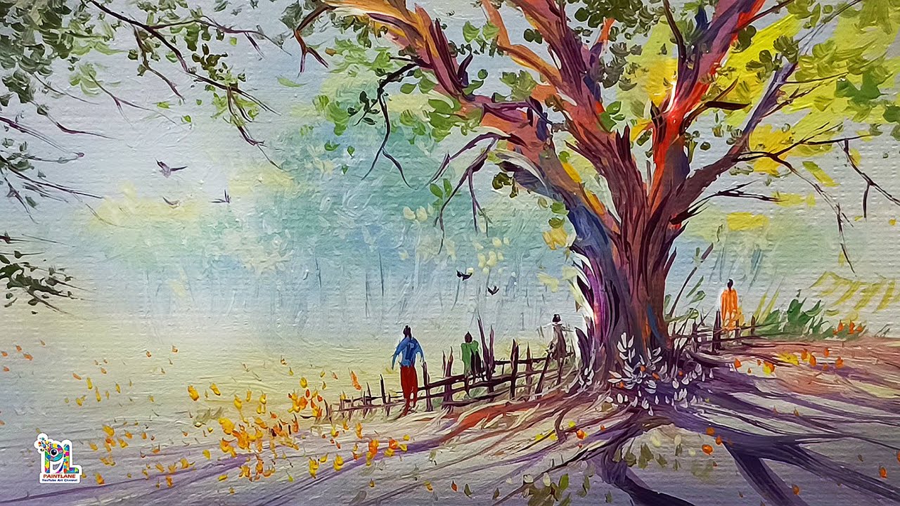 How to paint Easy Scenery Art